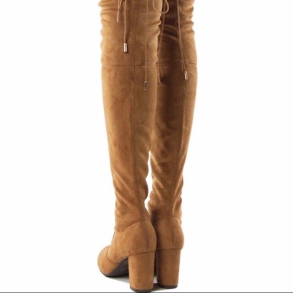 Suede Over The Knee Boots - Picture 3 of 8